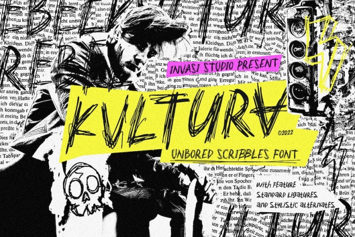 Kvltura - Unbored Scribbles Font Font Download