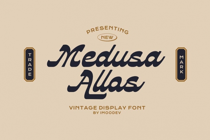 Medusa Allos - Vintage Display Font Font Download