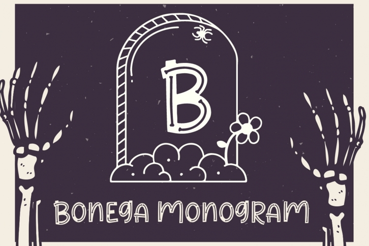 Bonega Monogram Font Download