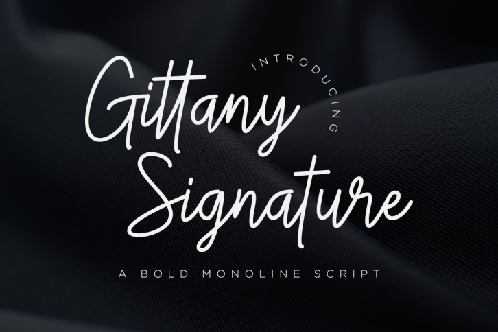 Gittany Signature Font Download