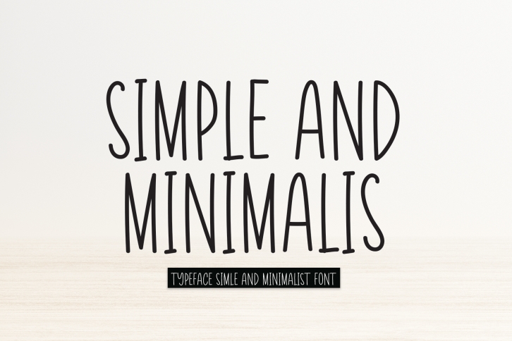 Simple and Minimalis Font Download