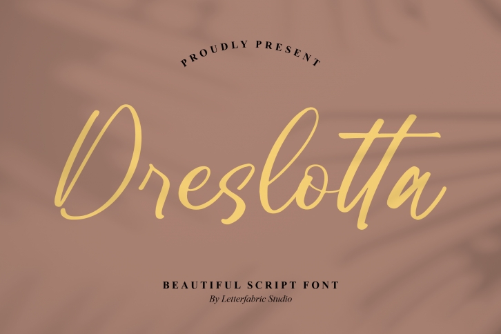 Dreslotta Font Download