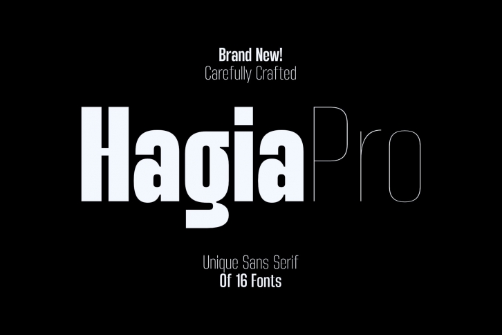 Hagia Pro Unique Sans Serif Font Download