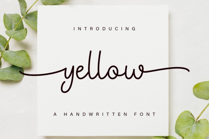 Yellow Font Download