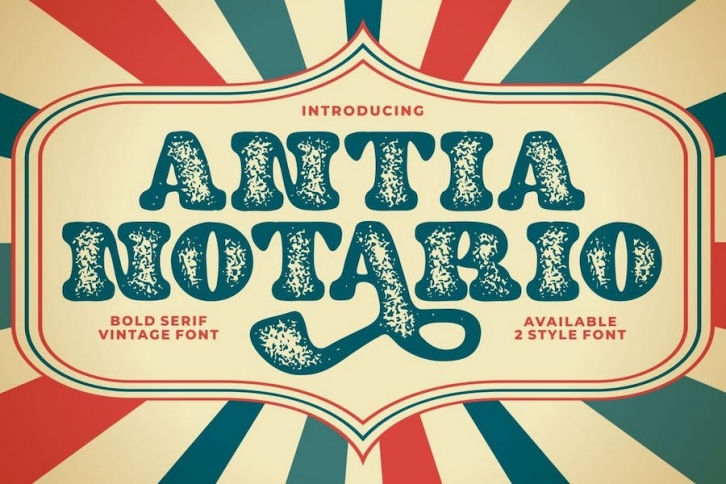 Antia Notario - Modern Vintage Serif Font Font Download