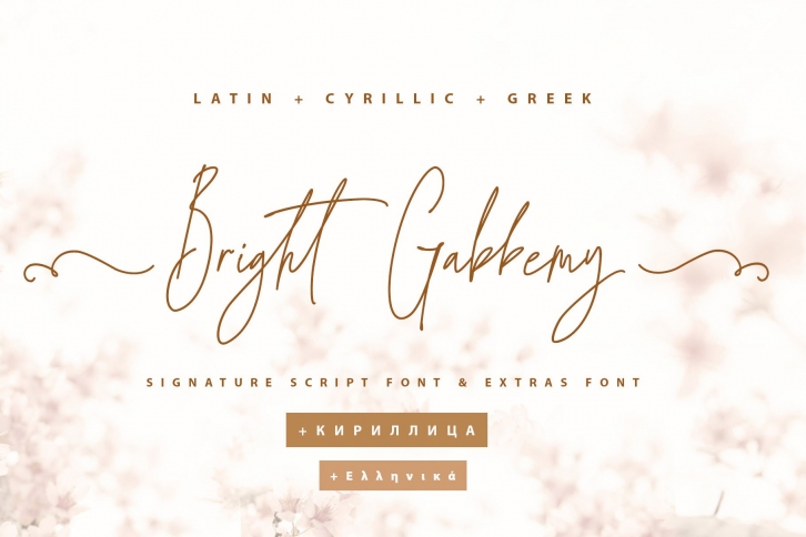 Bright Gabbemy Cyrillic Greek Font Download