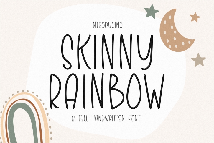 Skinny Rainbow Font Download