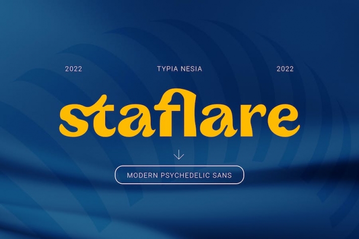 Staflare - Retro Psychedelic Display Sans Font Font Download