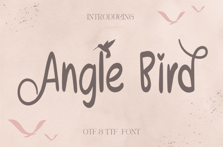Angle Bird Font Download