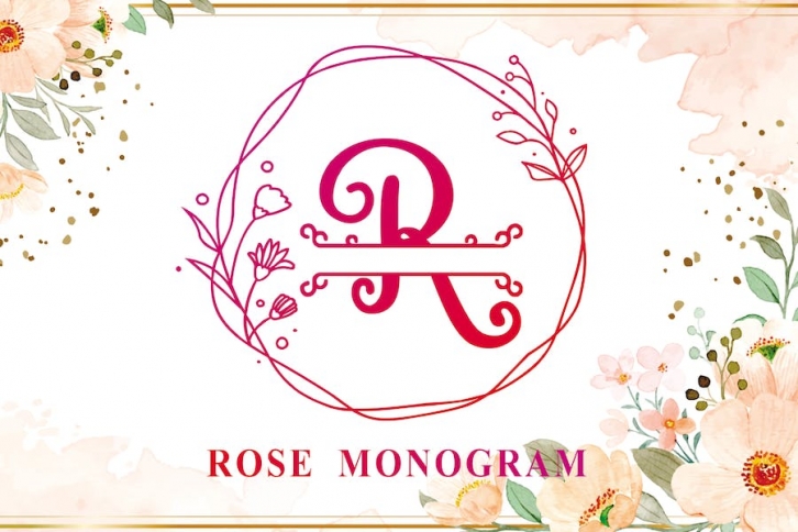 Rose - Monogram Font Font Download