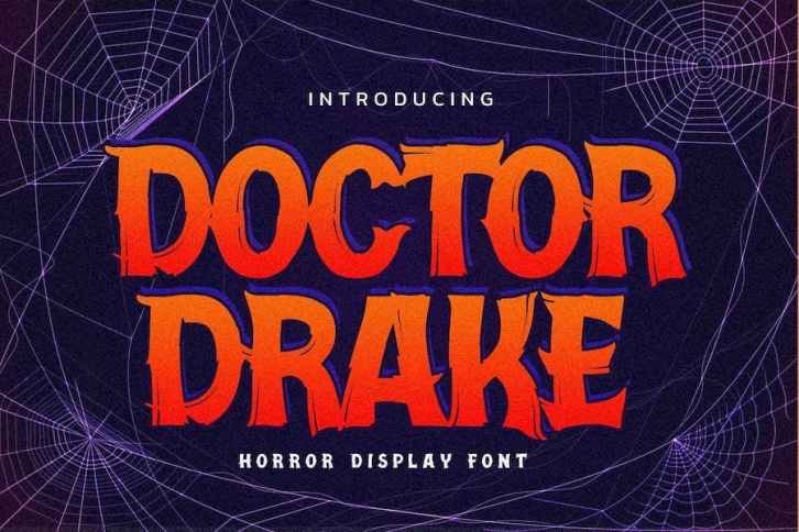 Doctor Drake - Horror Display Font Font Download