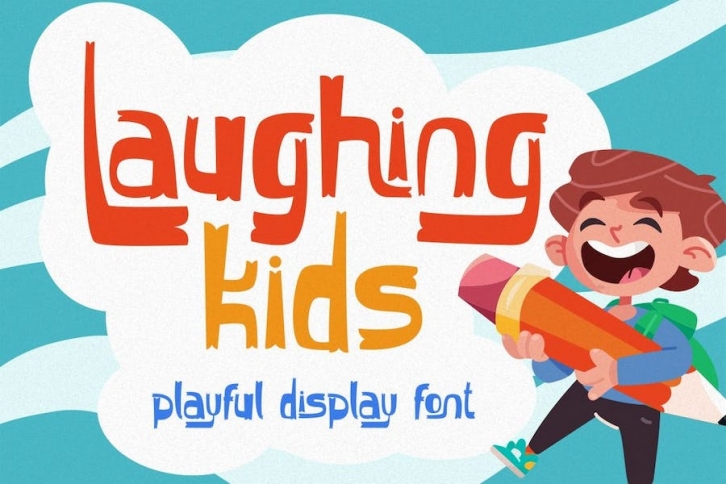Laughing Kids - Playful Display Font Font Download