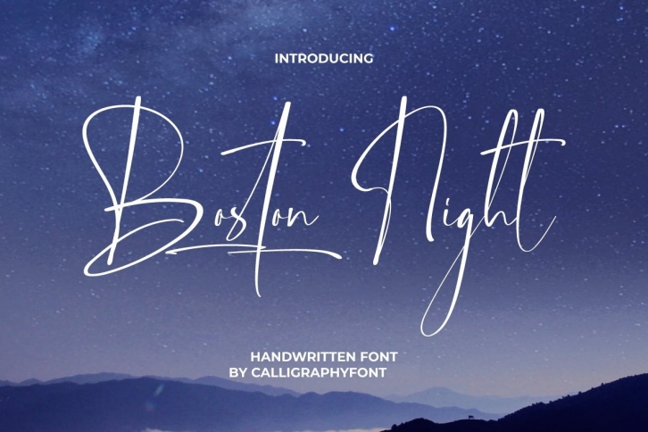 Boston Night Font Download
