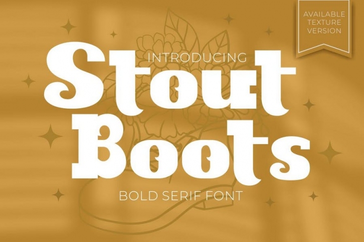 Stout Boots - Bold Serif Font Font Download