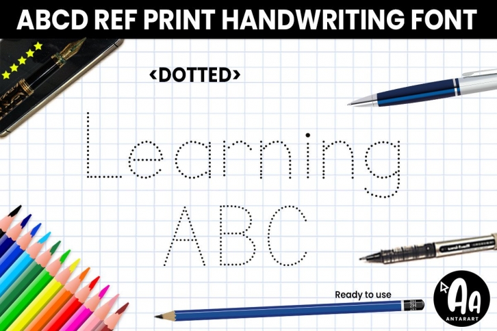 Abcd Ref Dotted Font Download