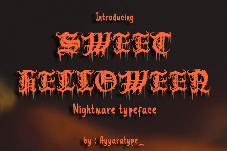 Sweet Helloween Font Download