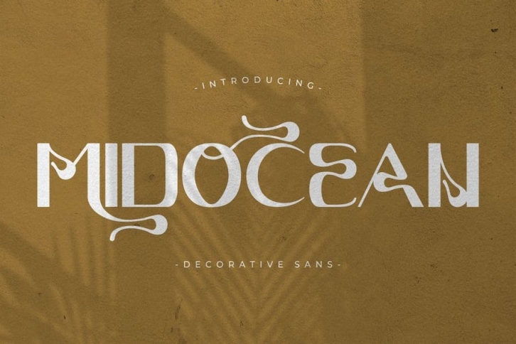 Midocean - Decorative Sans Font Font Download