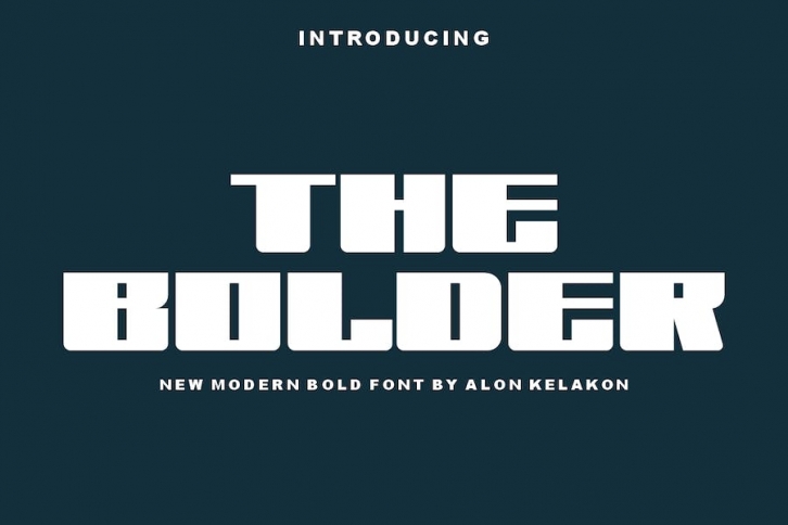 The Bolder Font Download
