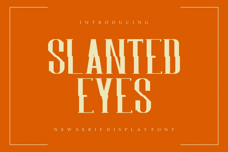 Slantedeyes Font Download