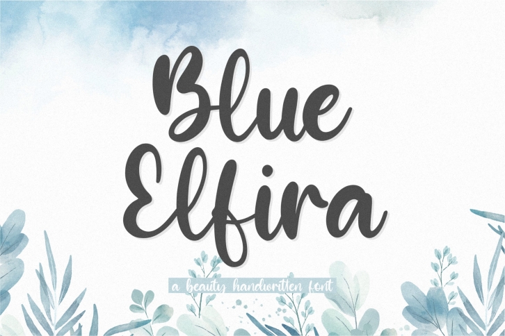 Blue Elfira Font Download