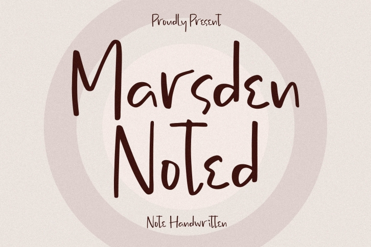Marsden Noted Font Download