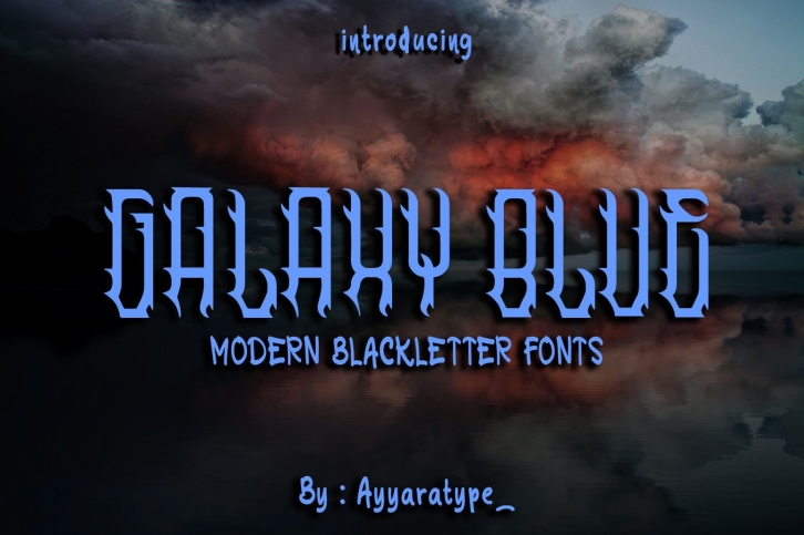 Galaxy Blue Font Download