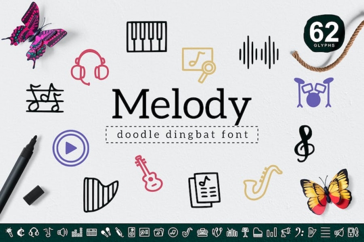 Melody Dingbat Font Download