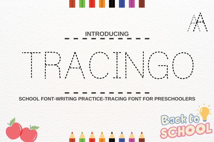 Tracingo Handwriting Practice For Preschoolers Font Download