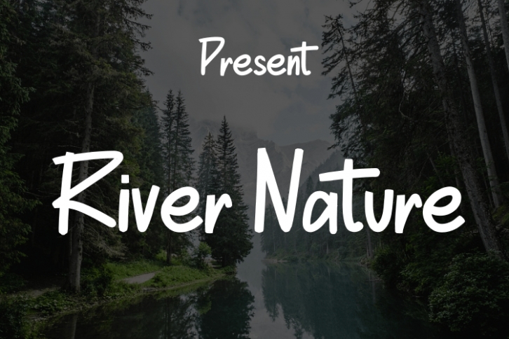 River Nature Font Download