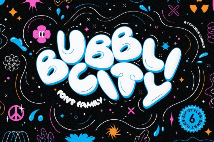 Bubblicity | Bubble Font Family Font Download