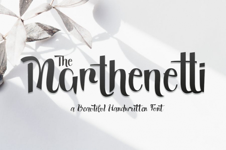 Marthenetti - Script Font Font Download