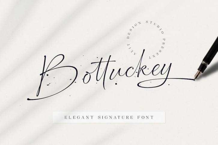 Bottucke Signature Script Font Download