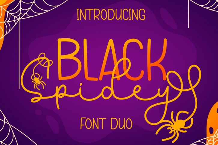 Black Spidey Font Download