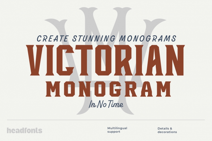 Victorian Monogram Font Download