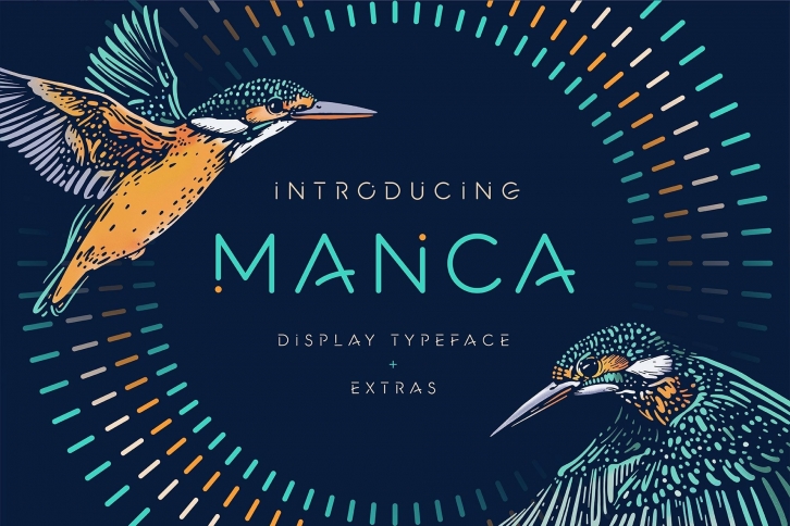 Manca Display Typeface Extras Font Download