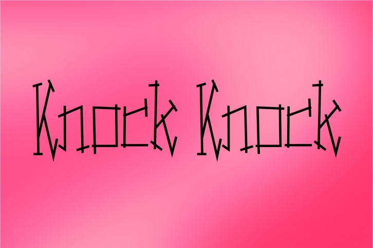 Knock Knock Font Download