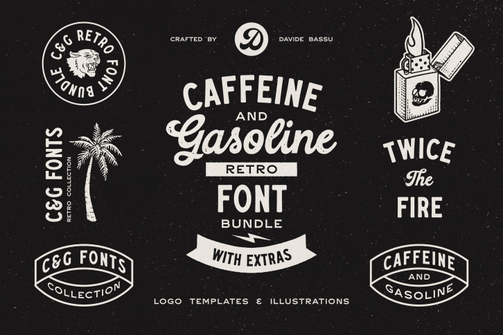 Caffeine  Gasoline + Extras Font Download