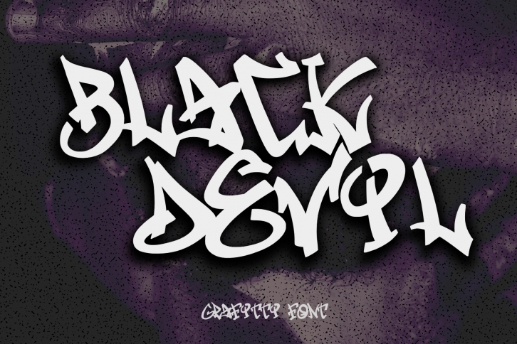 Black Devils Graffiti Font Download