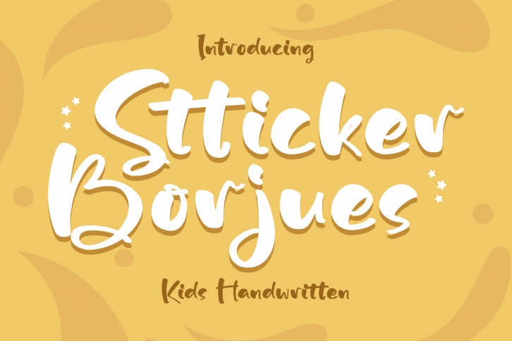 Stticker Borjues Font Download