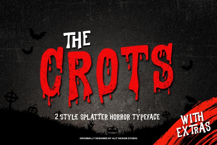 The crot blood Font Download