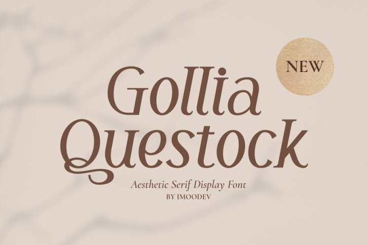 Gollia Questock - Serif Font Style Font Download