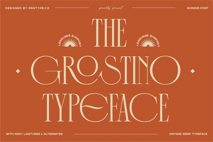 The Grostino Display Typeface Font Download