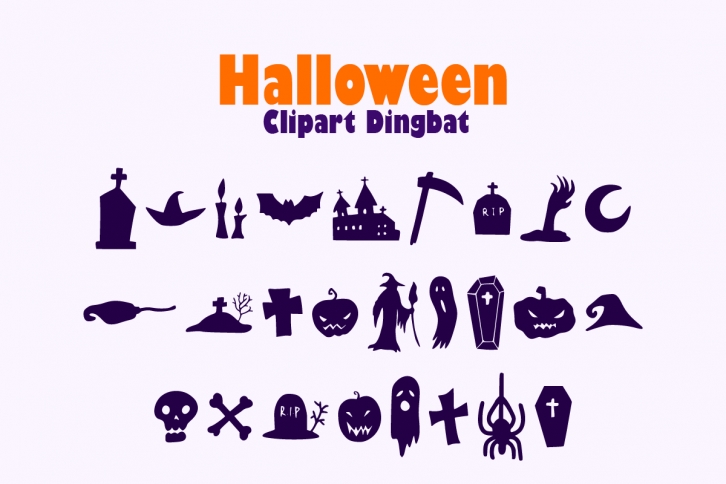 Halloween Clipar Font Download