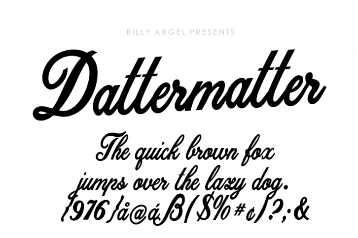 Dattermatter Bold Persoinal Use Font Download