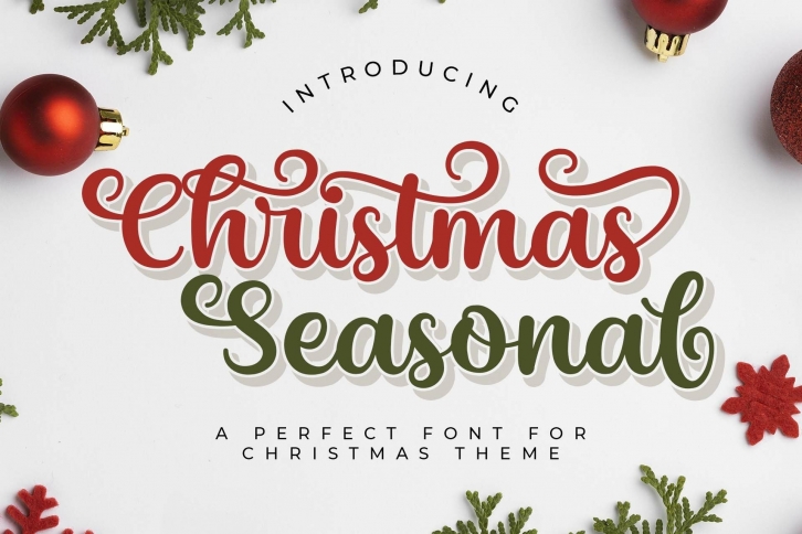 Christmas Seasonal Font Download