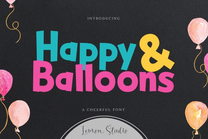 Happy Balloons Font Download