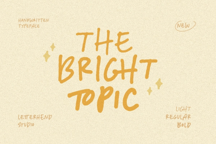 The Bright Topic Font Download