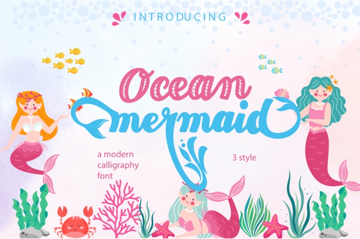 Ocean Mermaid Font Download