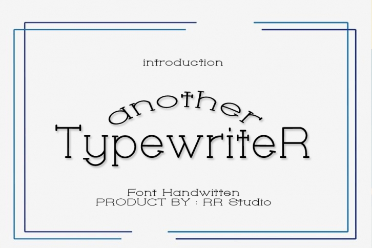 Another Typewriter Font Download