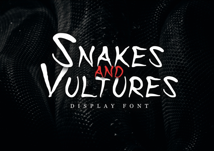 Snakes and Vultures Font Download